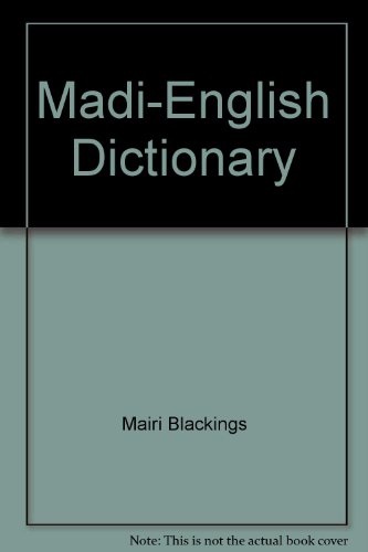 Madi-English Dictionary