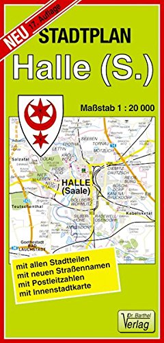 Beispielbild fr Halle (Saale) 1 : 20 000. Stadtplan: Mit allen Stadtteilen, mit neuen Straennamen, mit Postleitzahlen, mit Innenstadtkarte zum Verkauf von medimops