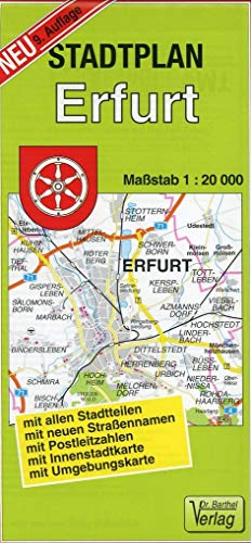 Beispielbild fr Stadtplan Erfurt: 1:20000 zum Verkauf von Antiquariat BuchX