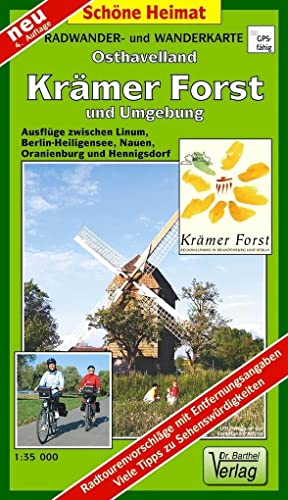 Beispielbild fr Krmer Forst und Umgebung 1 : 35 000. Radwander- und Wanderkarte: Ausflge zwischen Spandau, Naue zum Verkauf von medimops