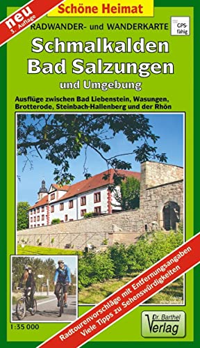 9783895911279: Schmalkalden, Bad Salzungen und Umgebung 1 : 35 000 Radwander- und Wanderkarte: Ausflge zwischen Bad Liebenstein, Brotterode,Steinbach-Hallenberg, ... und der Rhn - in wetterfester Klarsichthlle