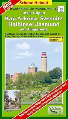 9783895911811: Rgen, Kap Arkona, Sassnitz, Halbinsel Jasmund und Umgebung Radwander- und Wanderkarte 1 : 35 000: Ausflge im nordstlichen Inselgebiet zwischen Binz, Prora, Glowe und Ralswiek