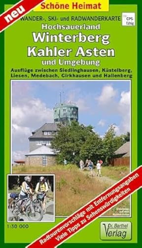 Beispielbild fr Wander-, Ski- und Radwanderkarte Hochsauerland, Winterberg, Kahler Asten und Umgebung: Ausflge zwischen Siedlinghausen, Kstelberg, Liesen, Medebach, . Hallenberg. Mastab 1:30000 (Schne Heimat) zum Verkauf von medimops