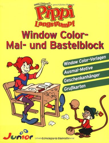9783896006271: Window Color Mal- und Bastelblock, Pippi Langstrumpf