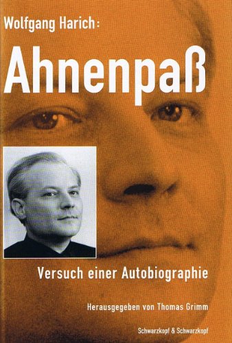 9783896021687: Ahnenpass: Versuch einer Autobiographie