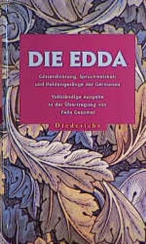 9783896314116: Die Edda. Sonderausgabe: Gtterdichtung, Spruchweisheit und Heldengesnge der Germanen
