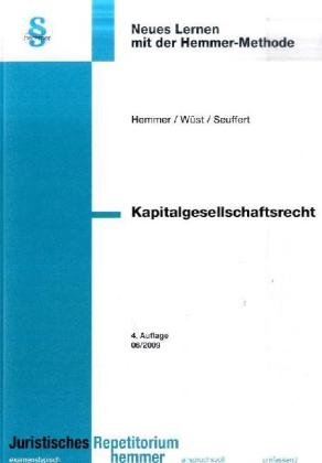 Beispielbild fr Kapitalgesellschaftsrecht. Neues Lernen mit der Hemmer-Methode zum Verkauf von medimops