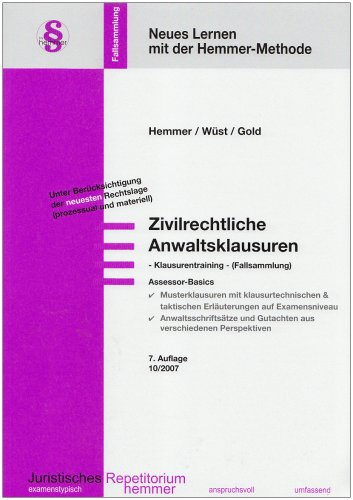 Beispielbild fr Assessor Zivilrechtliche Anwaltsklausuren - Teil II (Skripten - Zivilrecht) zum Verkauf von Antiquariat BuchX