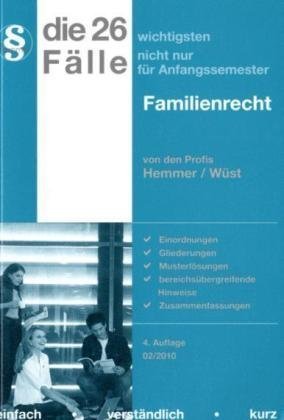 Stock image for 26 wichtigste Flle zum Familienrecht for sale by medimops