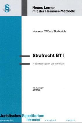 Stock image for Strafrecht BT I: Straftaten gegen das Vermgen for sale by medimops