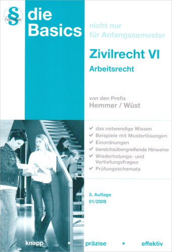 Imagen de archivo de Basics Zivilrecht 6. Arbeitsrecht: Juristisches Repetitorium a la venta por medimops