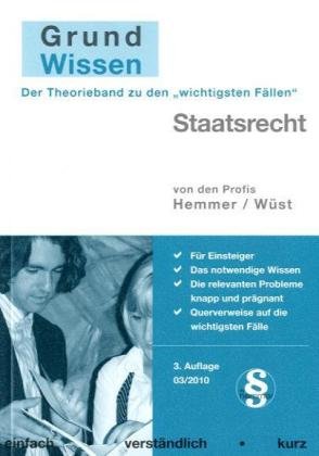 Imagen de archivo de Grundwissen Staatsrecht a la venta por medimops