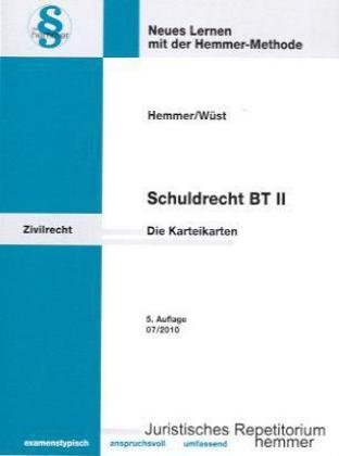 Beispielbild fr Schuldrecht BT 2. 106 Karteikarten: Schenkung, Miete, Leasing, Dienstvertrag, Brgschaft, GoA u.a zum Verkauf von medimops