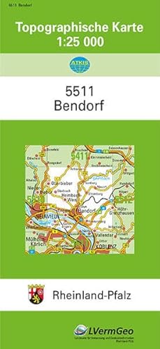 9783896370174: Bendorf 1 : 25 000