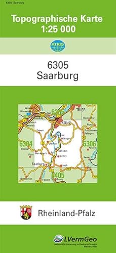 9783896371041: Saarburg 1 : 25 000