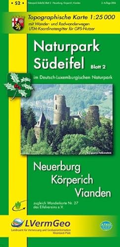 9783896372741: Naturpark Sdeifel 02: Naturparkkarte 1:25000 mit Wander- und Radwanderwegen