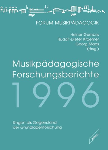 Stock image for Musikpdagogische Forschungsberichte 1996. Singen als Gegenstand der Grundlagenforschung for sale by Revaluation Books