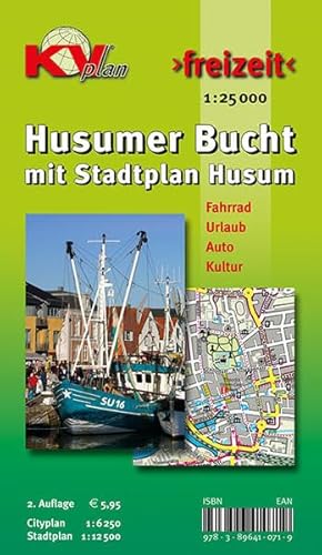 Beispielbild fr Husumer Bucht mit Stadtplan Husum 1 : 25 000: Stadtplan von Husum mit Schobll und Freizeitkarte. 1 zum Verkauf von medimops