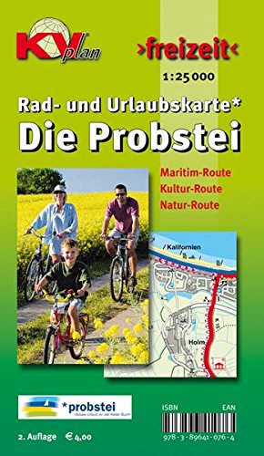 Probstei mit Laboe und Schönberg : KVplan, Radkarte/Freizeitkarte/Radroutenkarte für Maritim-, Kultur- und Natur-Route, 1:30.000