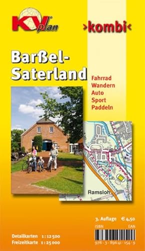 Stock image for Barel-Saterland 1:12500 Gemeindeplne mit Freizeitkarte 1:25000 incl. Radrouten und Wasserwanderwegen for sale by medimops