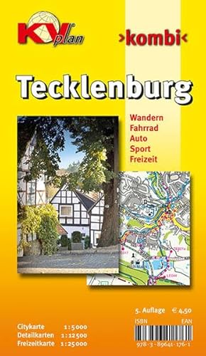 9783896411761: Tecklenburg: Mit den Ortsteilen Brochterbeck, Ledde und Ledden mit Rad- und Wanderwegen. Ortsplne 1 : 5 000, Freizeitkarte 1 : 12 500