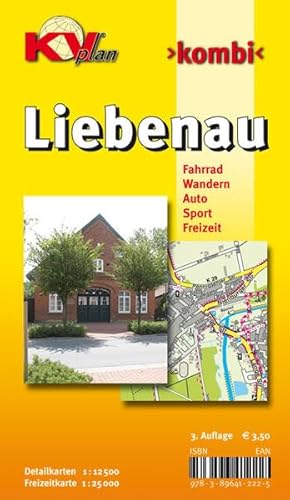 Liebenau: 1:12.500 Samtgemeindeplan mit Freizeitkarte 1:25.000 inkl. Radrouten (KVplan Mittelweser-Region / http://www.kv-plan.de/Mittelweser.html) - Kommunalverlag Tacken e.K.