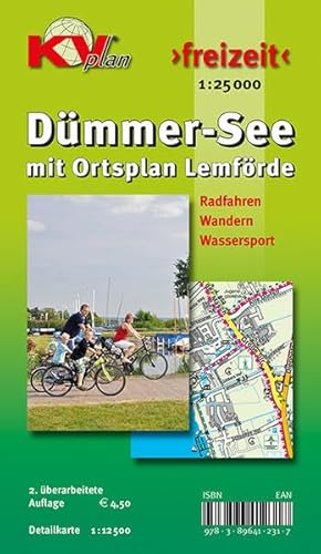 9783896412317: Dmmer See mit Ortsplan Lemfrde 1 : 25 000: Fahrrad - Segeln - Wandern - Auto. Amts- und Freitzeitkarte incl. Rad- und Wanderwegen. Mit Detailkarte 1 : 12 5000