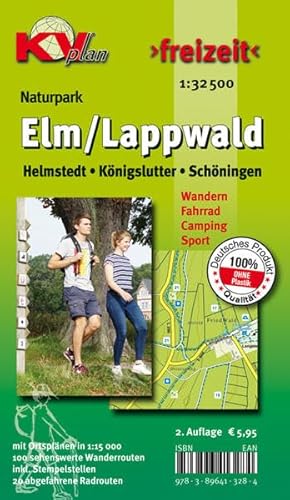 9783896413284: Elm/Lappwald (Knigslutter, Helmstedt, Schningen), KVplan, Wanderkarte/Radkarte/Freizeitkarte, 1:32.500 / 1:12.500: Wander- und Freizeitkarte mit ... Schningen Helmstedt Knigslutter 1:12.500