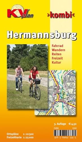 9783896413345: Hermannsburg: Ortsplne 1 : 12 500. Freizeitkarte 1 : 25 000. Fahrrad. Wandern. Reiten. Freizeit. Kultur