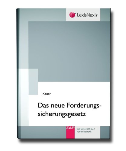 Beispielbild fr Das neue Forderungssicherungsgesetz zum Verkauf von medimops