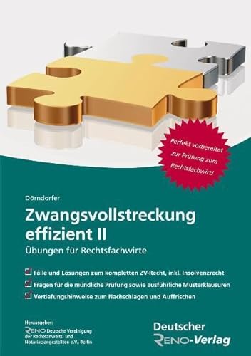 9783896554369: Zwangsvollstreckung effizient 2: bungen fr Rechtsfachwirte