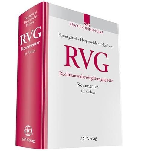 Beispielbild fr RVG Kommentar zum Rechtsanwaltsvergtungsgesetz zum Verkauf von medimops