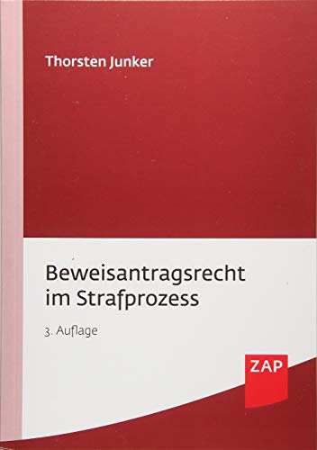 Stock image for Beweisantragsrecht im Strafprozess -Language: german for sale by GreatBookPrices