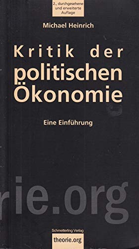 9783896575821: Kritik der politischen konomie. Eine Einfhrung (Livre en allemand)