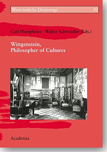 Beispielbild fr Wittgenstein, Philosopher of Cultures zum Verkauf von ISD LLC