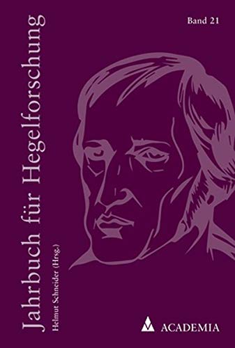 Beispielbild fr Jahrbuch Fur Hegelforschung (German Edition) [Soft Cover ] zum Verkauf von booksXpress
