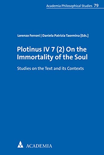 Beispielbild fr Plotinus IV 7 (2) On the Immortality of the Soul zum Verkauf von ISD LLC