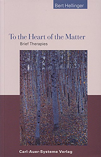 Beispielbild fr To the Heart of the Matter. Brief Therapies zum Verkauf von GF Books, Inc.