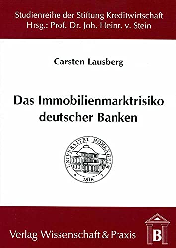 Beispielbild fr Das Immobilienmarktrisiko deutscher Banken. zum Verkauf von medimops