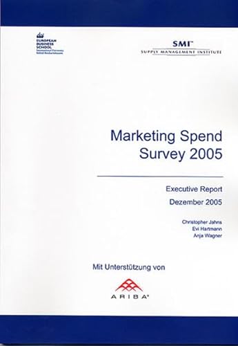 Beispielbild fr Marketing Spend Survey 2005 zum Verkauf von medimops