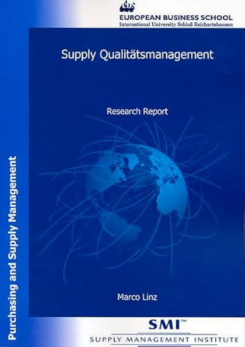 Beispielbild fr Supply Qualittsmanagement zum Verkauf von medimops