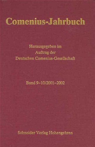 9783896768254: Comenius Jahrbuch: 2001-2002: BD 9-10