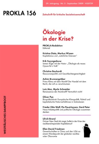 Prokla 156. Ã–kologie in der Krise (9783896913562) by Diverse