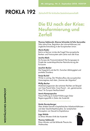 Beispielbild fr Die EU nach der Krise: Neuformierung und Zerfall zum Verkauf von medimops