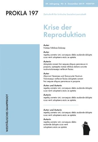 Beispielbild fr Krise der Reproduktion (PROKLA / Zeitschrift fr kritische Sozialwissenschaft) zum Verkauf von medimops