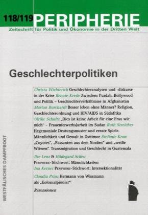 Imagen de archivo de Peripherie, Band 118/119: Geschlechterpolitiken a la venta por medimops