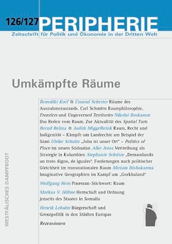 Stock image for PERIPHERIE 126/127: Umkmpfte Rume for sale by medimops