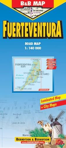 Imagen de archivo de B&B Fuerteventura Laminated Road Map a la venta por Save With Sam