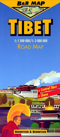 Imagen de archivo de Tibet Road Map, 1:1 500 000/ 1: 3 000 000, Central Tibet, Lhasa; English / German Edition / ; Englische / Deutsche Ausgabe/ French Edition / Edition En Franais ; Folding Road Map * a la venta por L. Michael