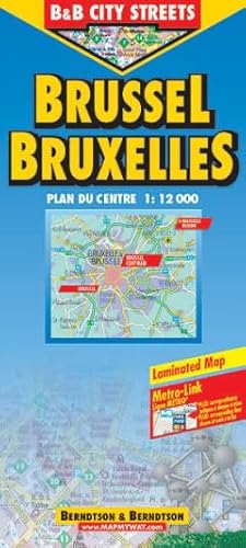 Imagen de archivo de Brussel/Bruxelles: Plan Du Centre (City Streets) a la venta por Ammareal
